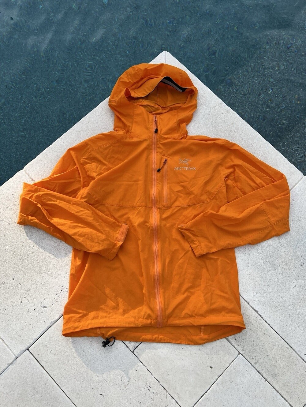 Arc'teryx Squamish Hoody Men's Nylon Orange Size S Used Windbreaker